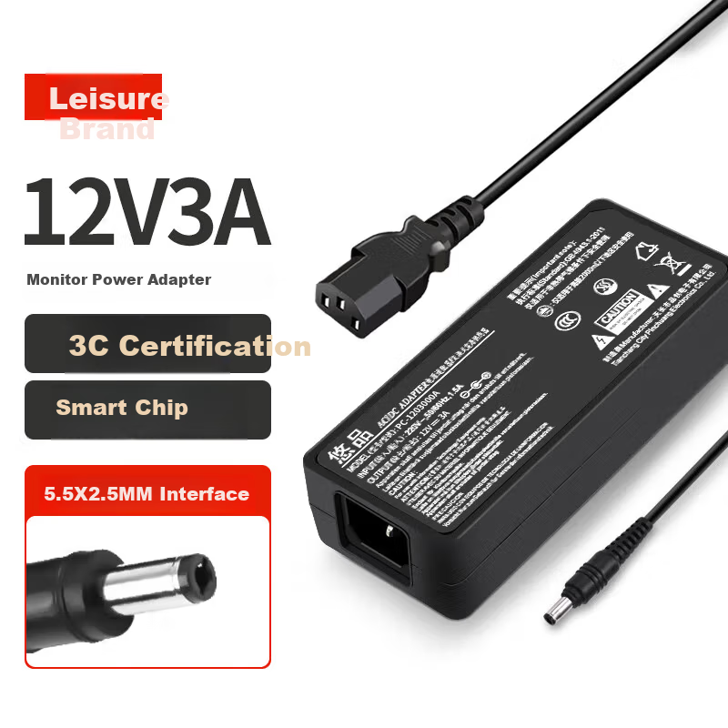 Высококачественный адаптер Youpin 12V3A для мониторов Lenovo AOC и других устройств: камеры, диски, принтеры и бытовые