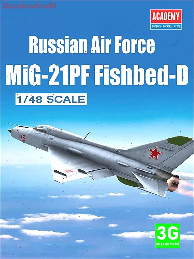 ACADEMY 12320 1/48 Сборочная модель Russian Air Force MiG-21PF Fishbed-D