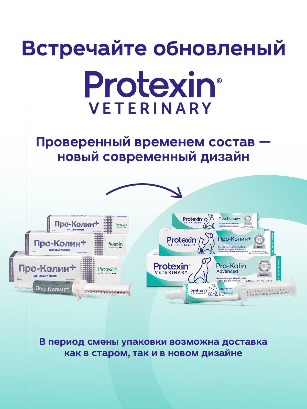 Protexin Пробиотик для собак и кошек Проколин, шприц‑дозатор 15 мл — фото 1