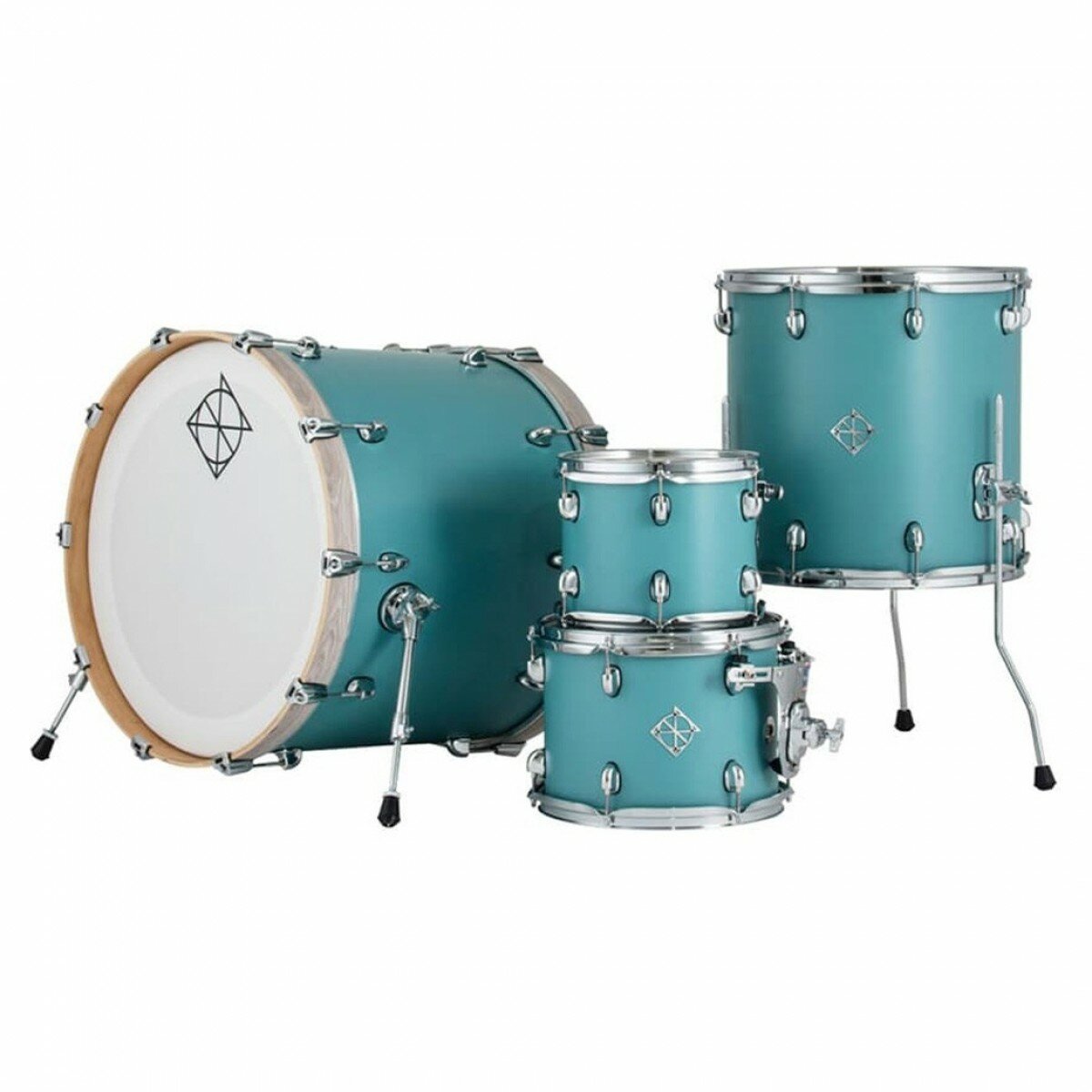 Dixon PODCSTH422-01-QB Cornerstone Hybrid Maple Барабанная установка, Quetzal Blue
