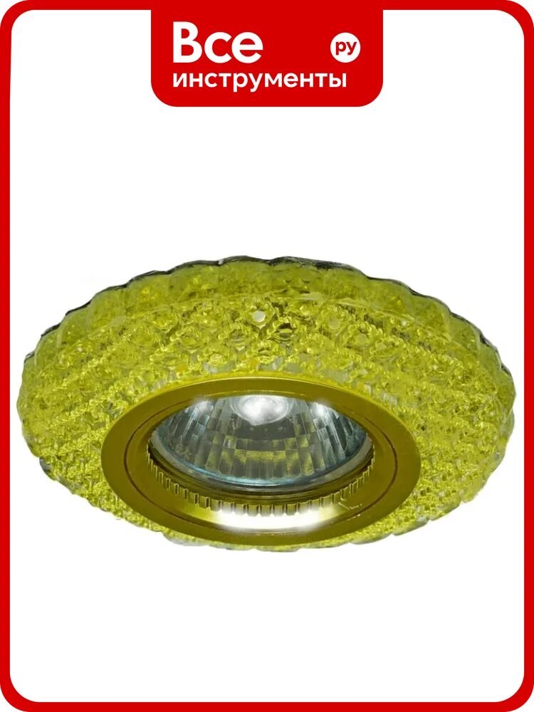 Встраиваемый светильник IMEX MR16+LED 3W 4000K поликристалл, G/CLEAR GOLD IL.0027.0403