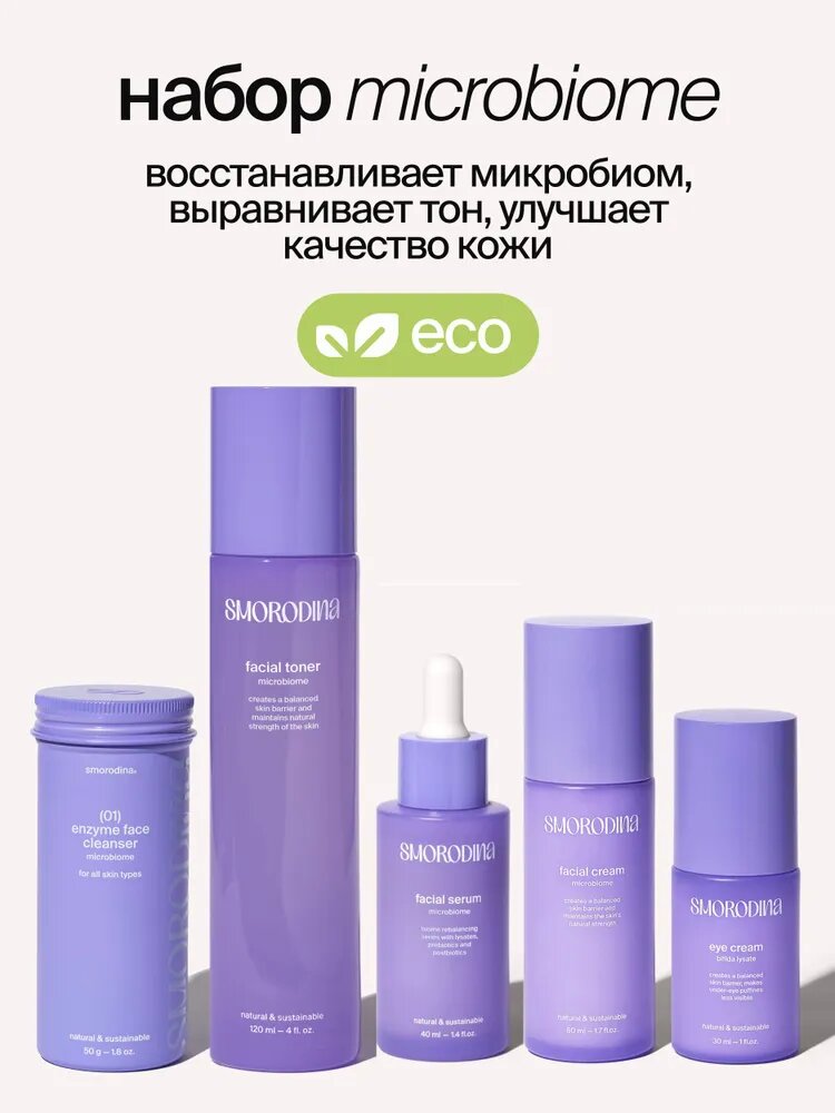 Набор "Микробиом" для ровного тона из 5-ти продуктов