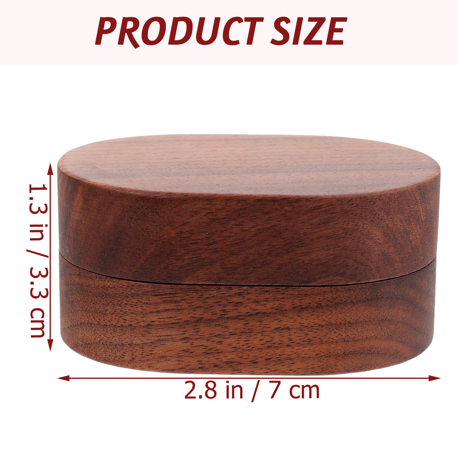 Коробка Для Колец Из Дерева Коричневого Цвета Подходит Для Подарков 7x5x3.3 см