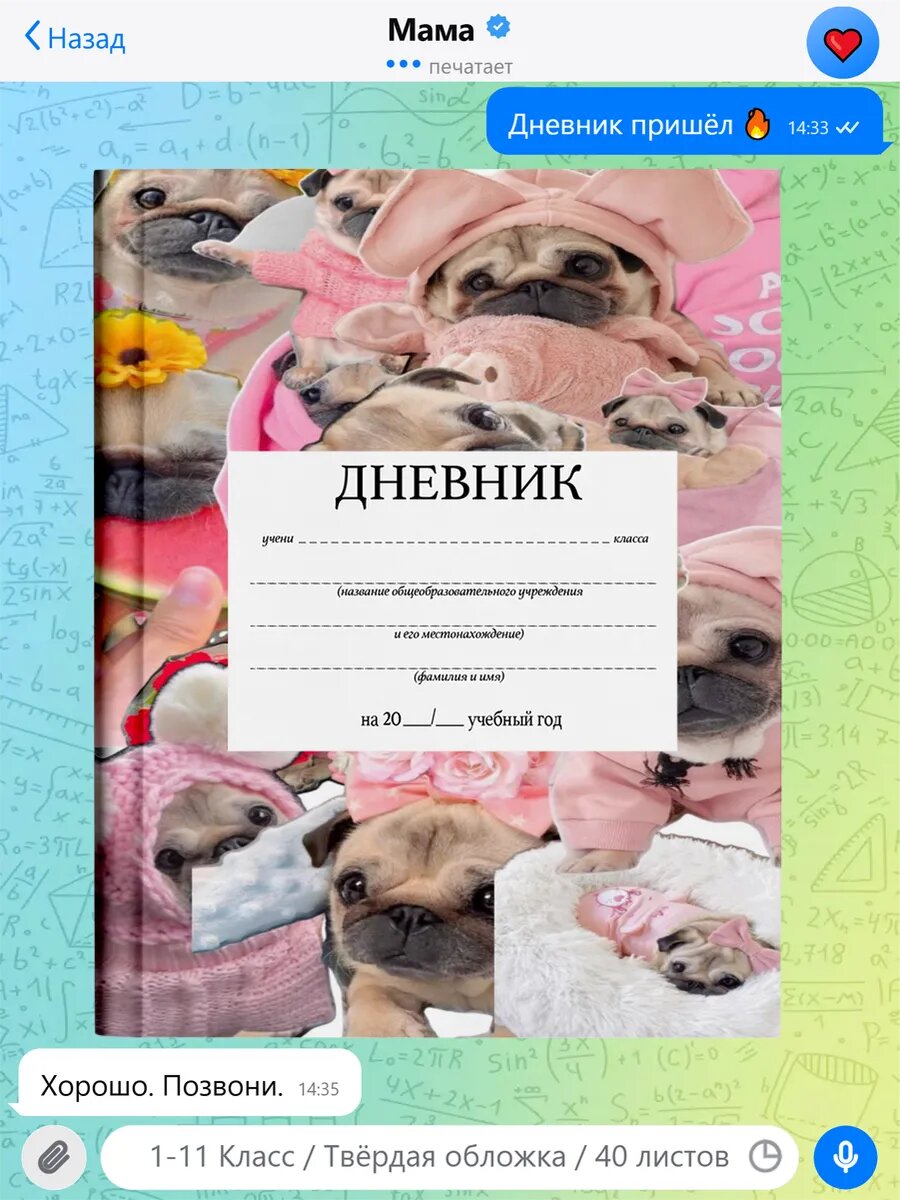 Школьный дневник с принтом Бравл Старс