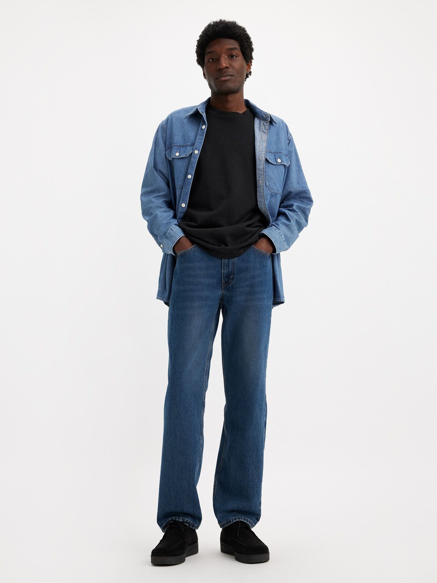 Джинсы классические Levi's 505 Regular, размер 36/32 JEAN, синий 2914 — фото 1