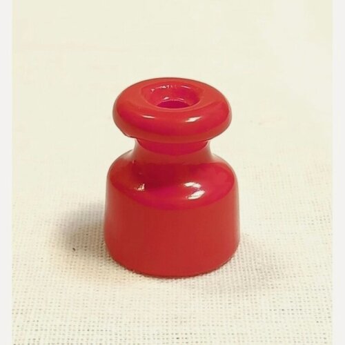 Изображение товара Ретро изолятор керамика цвет красный 100шт.