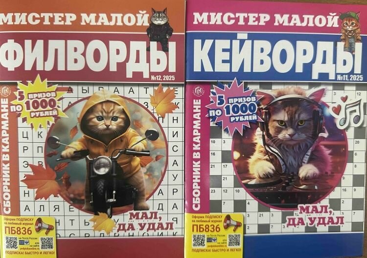 Филворды, кейворды, судоку "Мистер малой Мистер крутой" Сборник в кармане "Газетный мир"