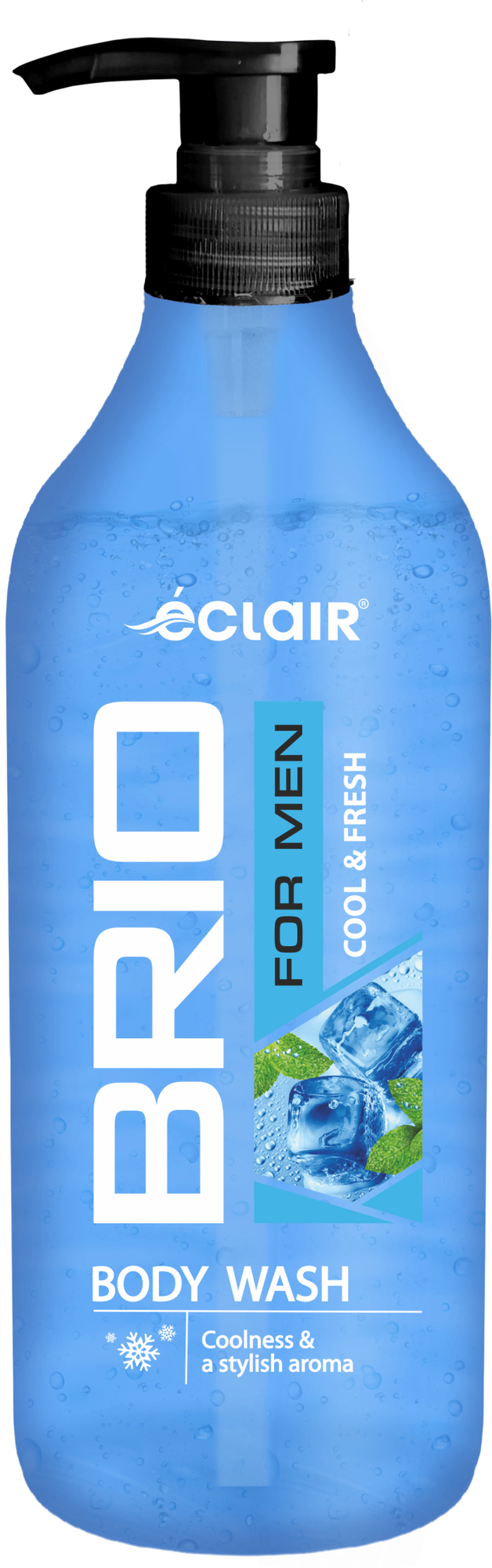 Гель для душа ECLAIR BRIO Cool & Fresh, для мужчин, для бодрости, 730 мл