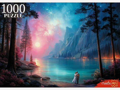 Изображение товара Пазлы «Пара у лунного озера» (1000 элементов)