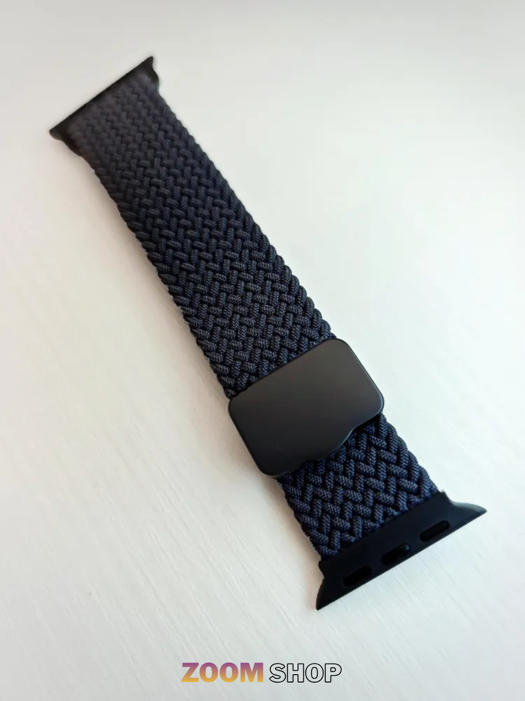 Эластичный ремешок для Apple Watch с магнитной застёжкой, черный — фото 1