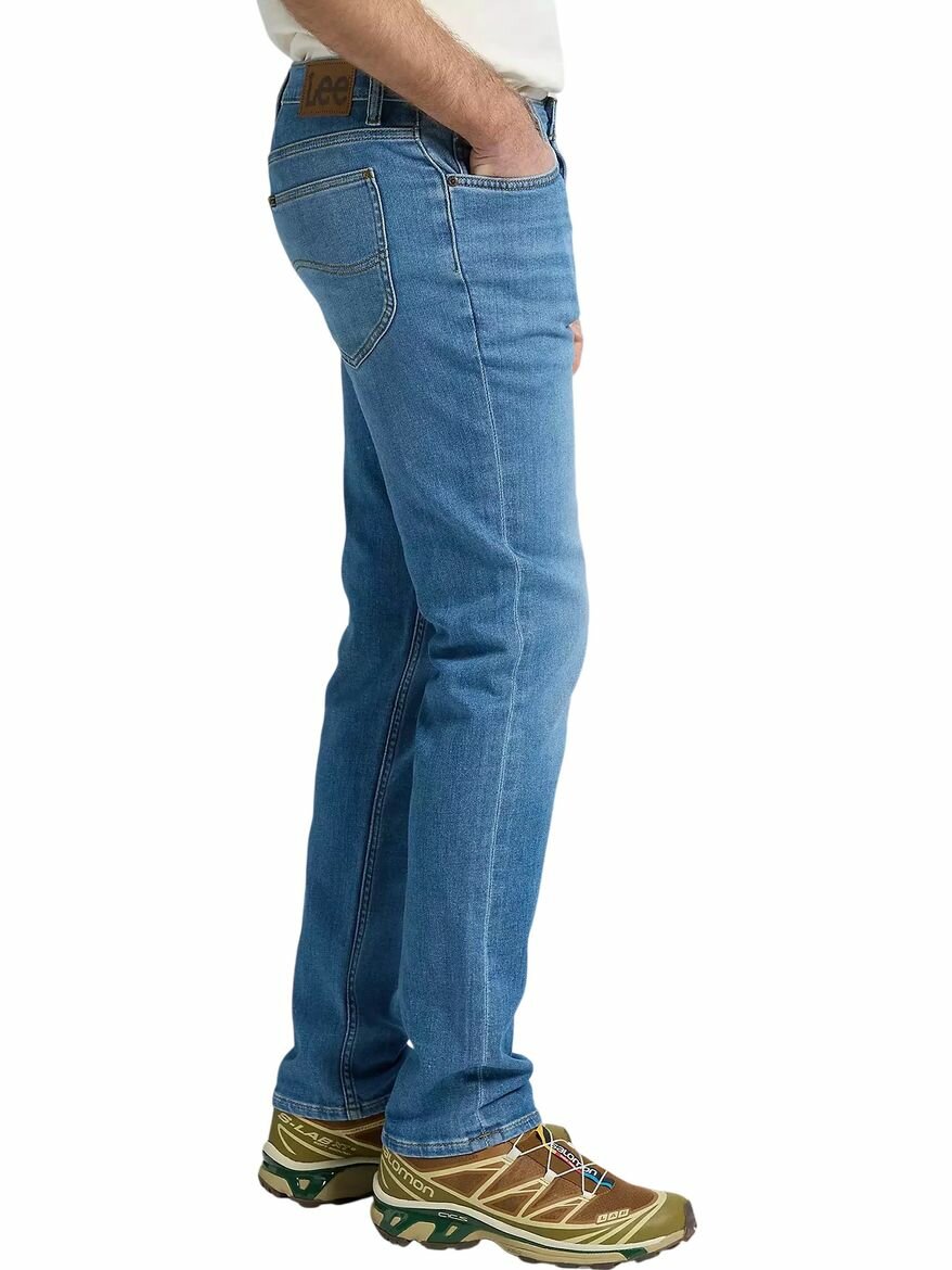 Джинсы зауженные Lee Men Rider Jeans, размер 31/34, синий — фото 1