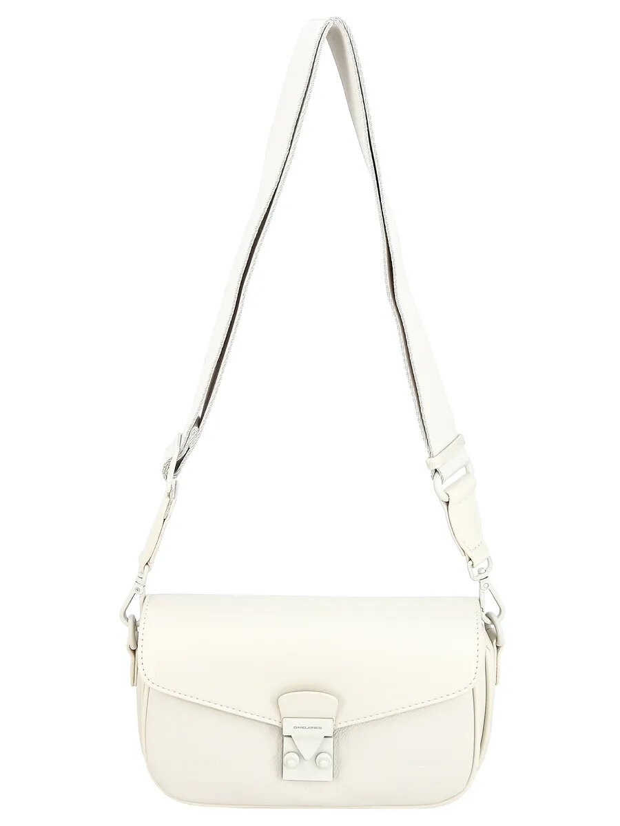 Сумка кросс-боди DAVID JONES, слоновая кость — фото 1