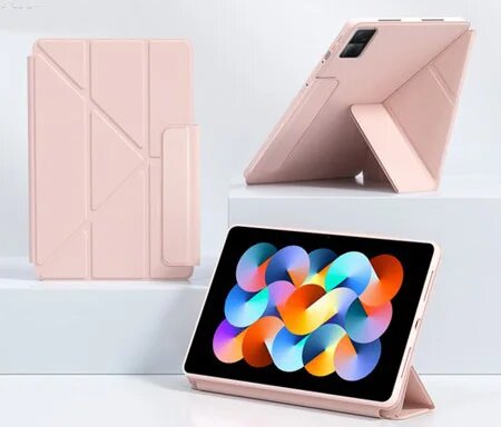 Розовый складной чехол для Samsung Tab A11 Plus 11"