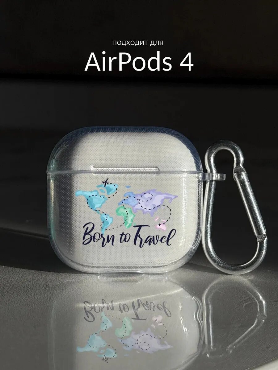 Чехол на AirPods 4 с надписью