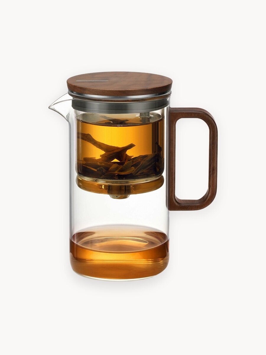 Чайник заварочный гунфу типот SamaDoyo Bonston Premium из боросиликатного стекла, 500 мл