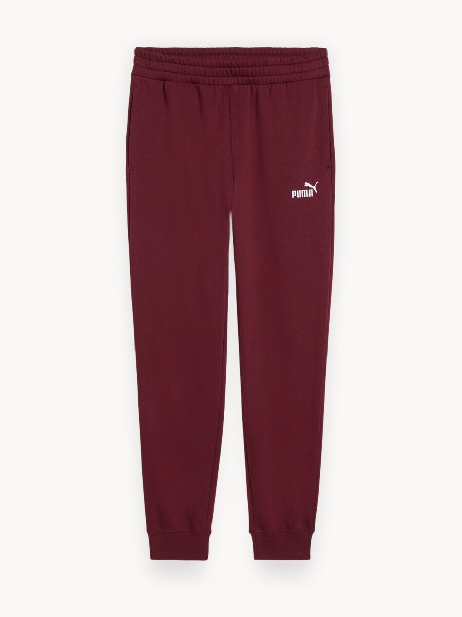 Брюки спортивные PUMA Essentials Logo, размер L, бордовый