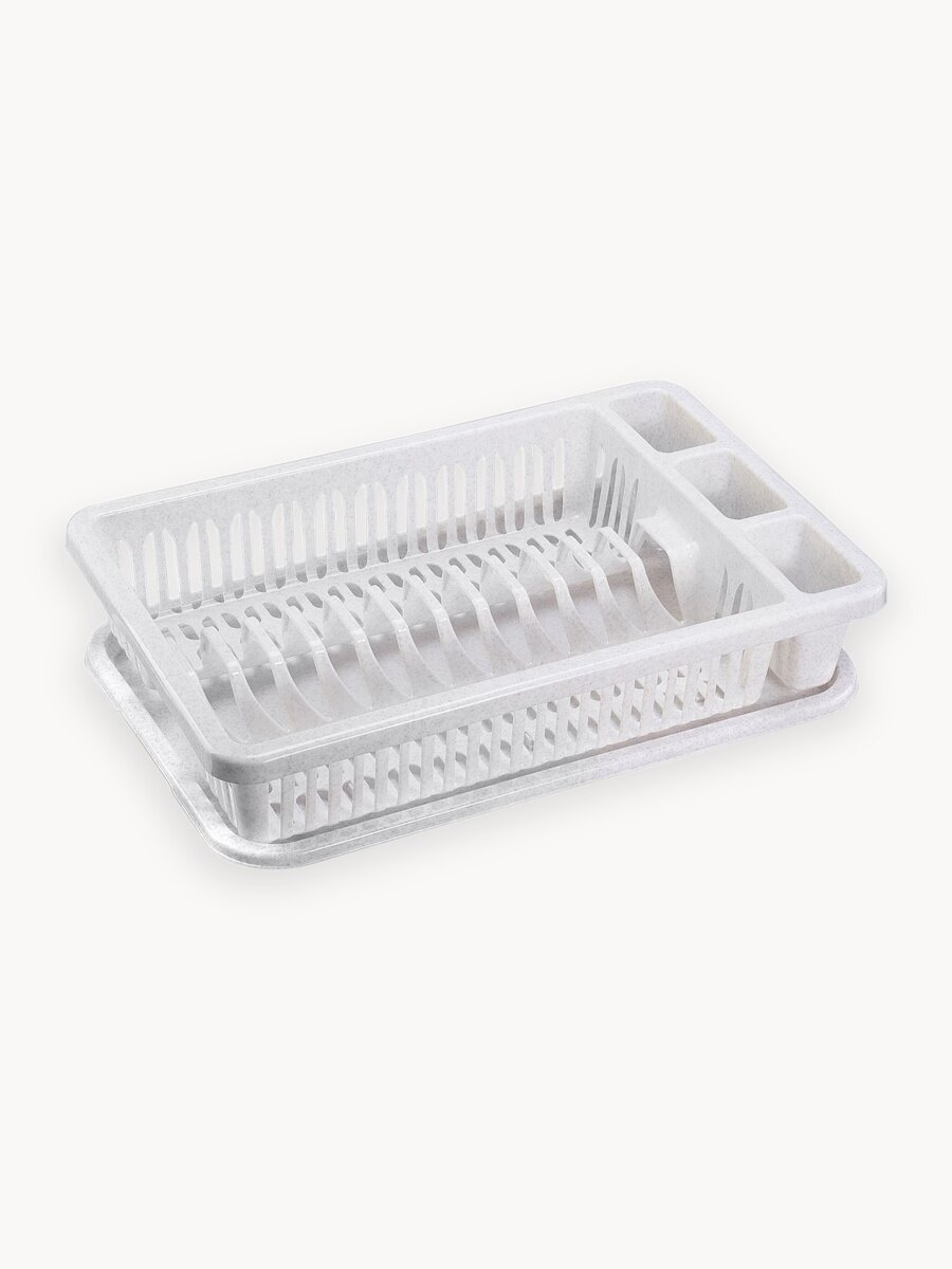 Сушилка для посуды Idea М 1174, встраиваемая, с поддоном, серая