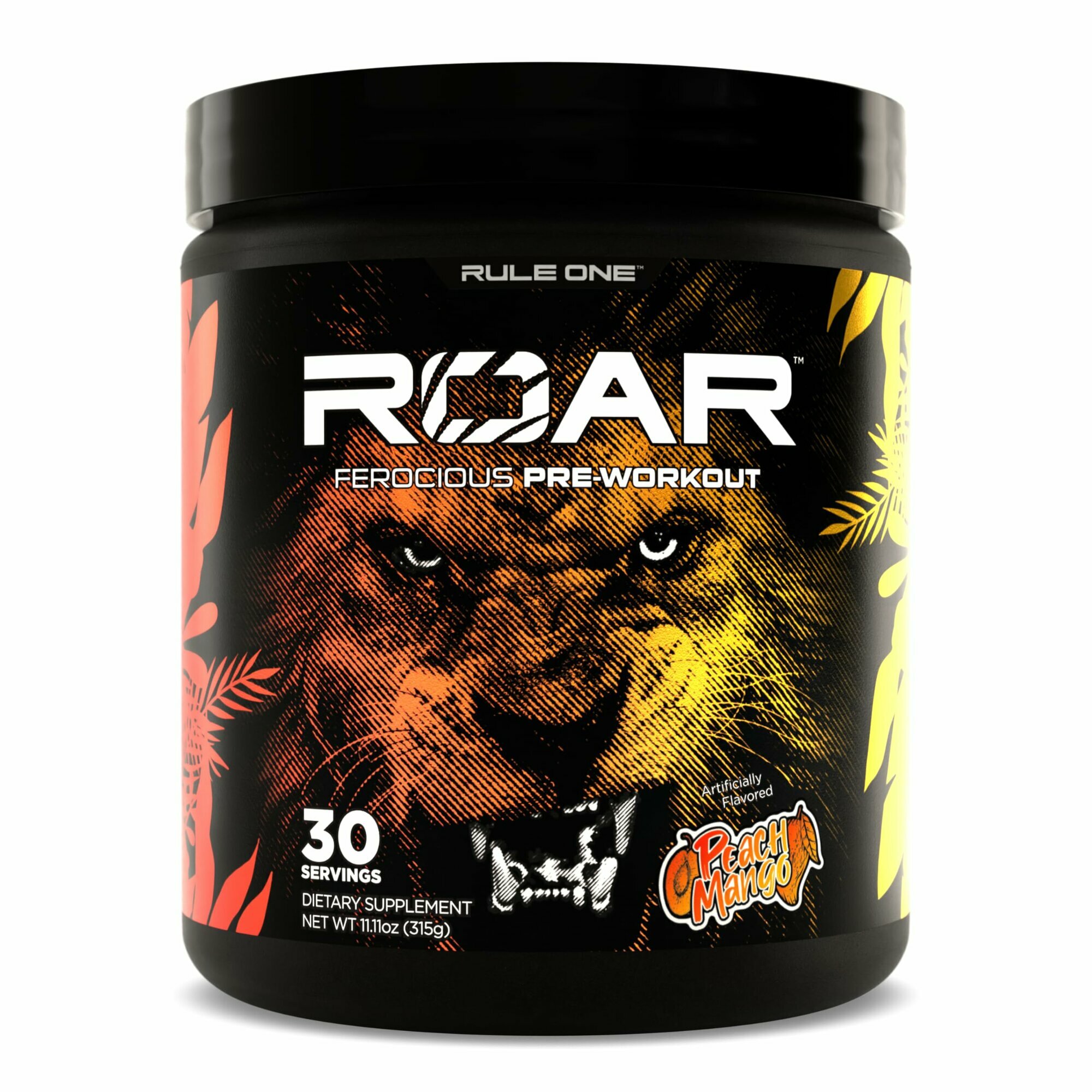 Rule One ROAR PRE-WORKOUT, Предтренировочный комплекс, 30 Порций (Персик манго)
