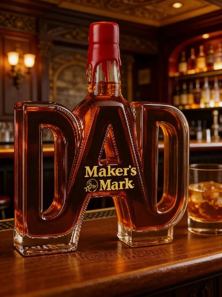 Бутылка-графин DAD из боросиликатного стекла, 0.4 л, для виски Maker's Mark
