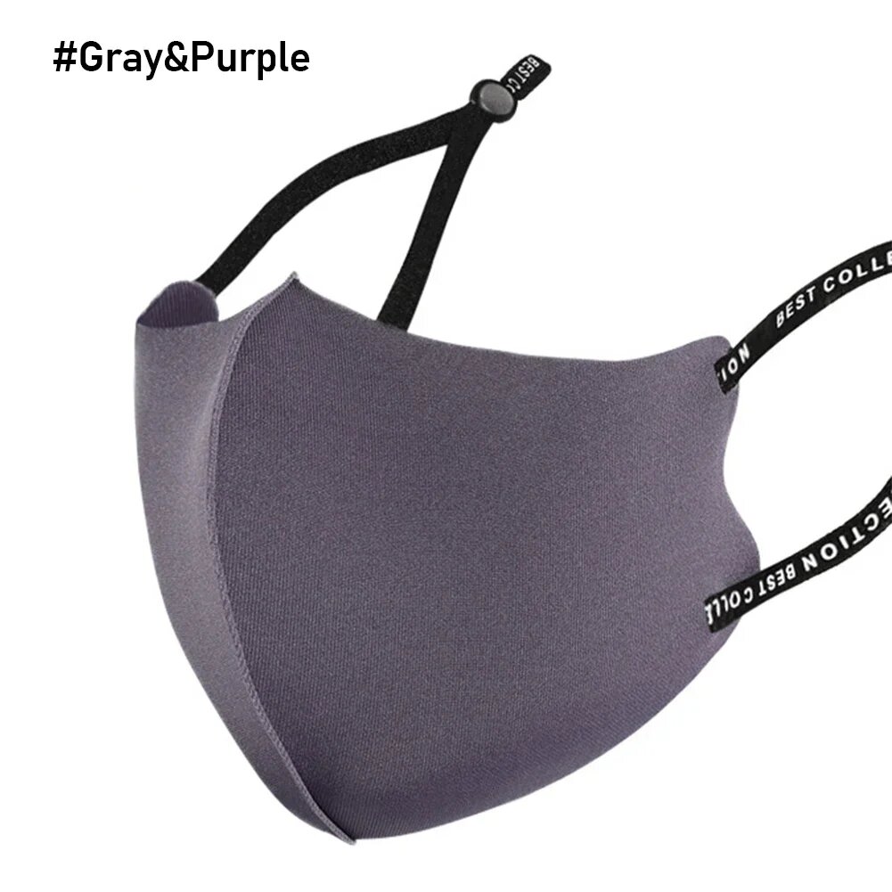 Fanmuran 3D тканевая маска от пыли унисекс Серый, Gray and Purple