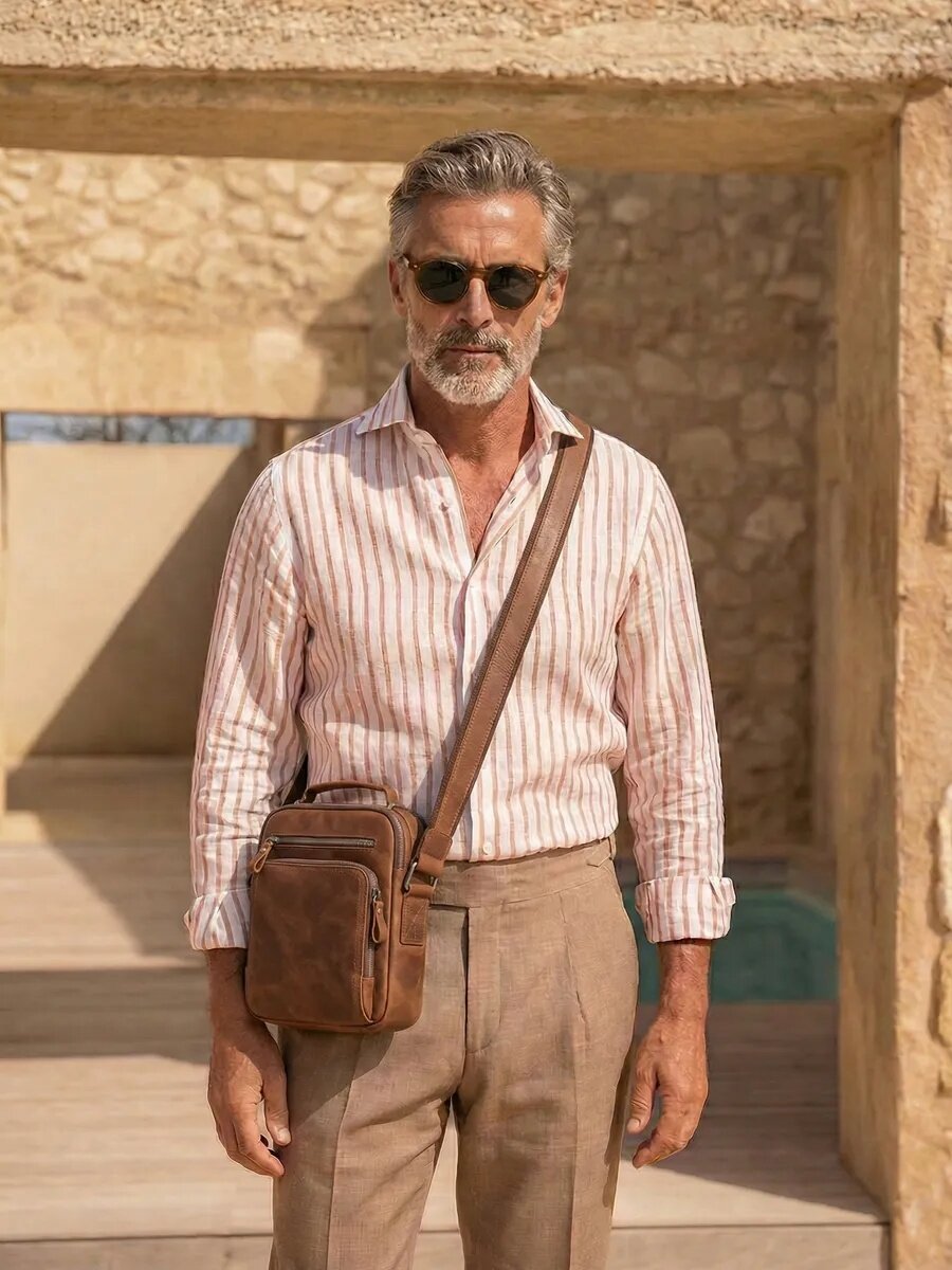 Сумка барсетка Daniele Riccardi, brown — фото 1