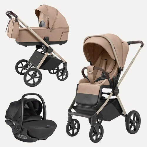 Изображение товара Детская коляска 3в1 Carrello Ultra, цвет Floral Beige / 2025 (Бежевый), артикул производителя CRL-6527