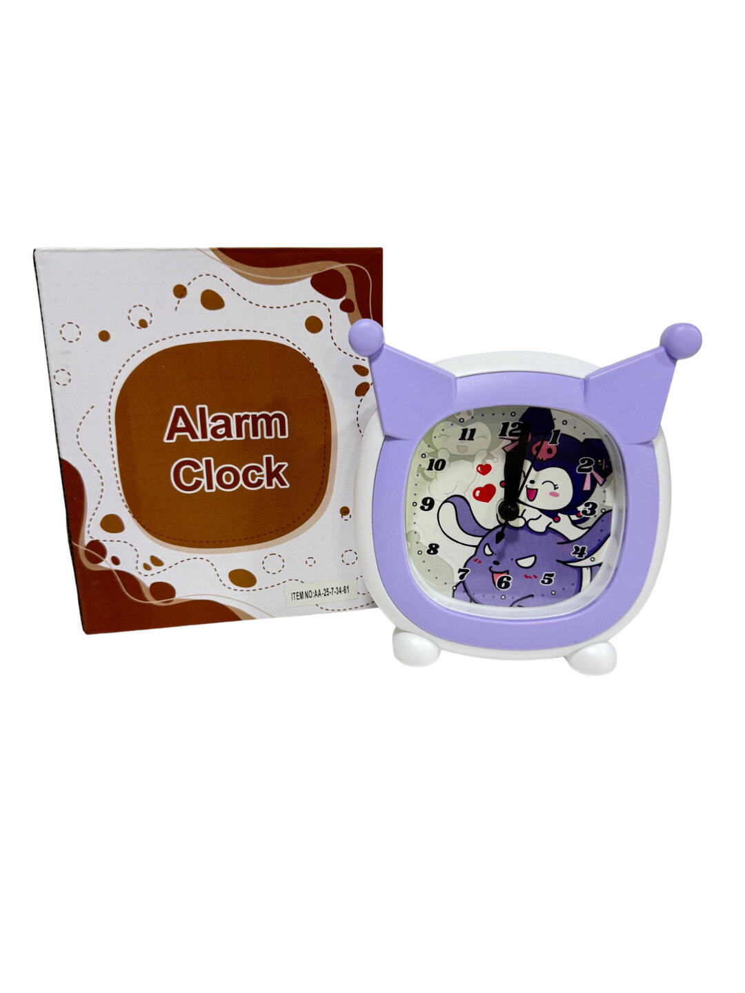 Детские часы-будильник Giftmania, песочный механизм, пластик, лавандовые — фото 1