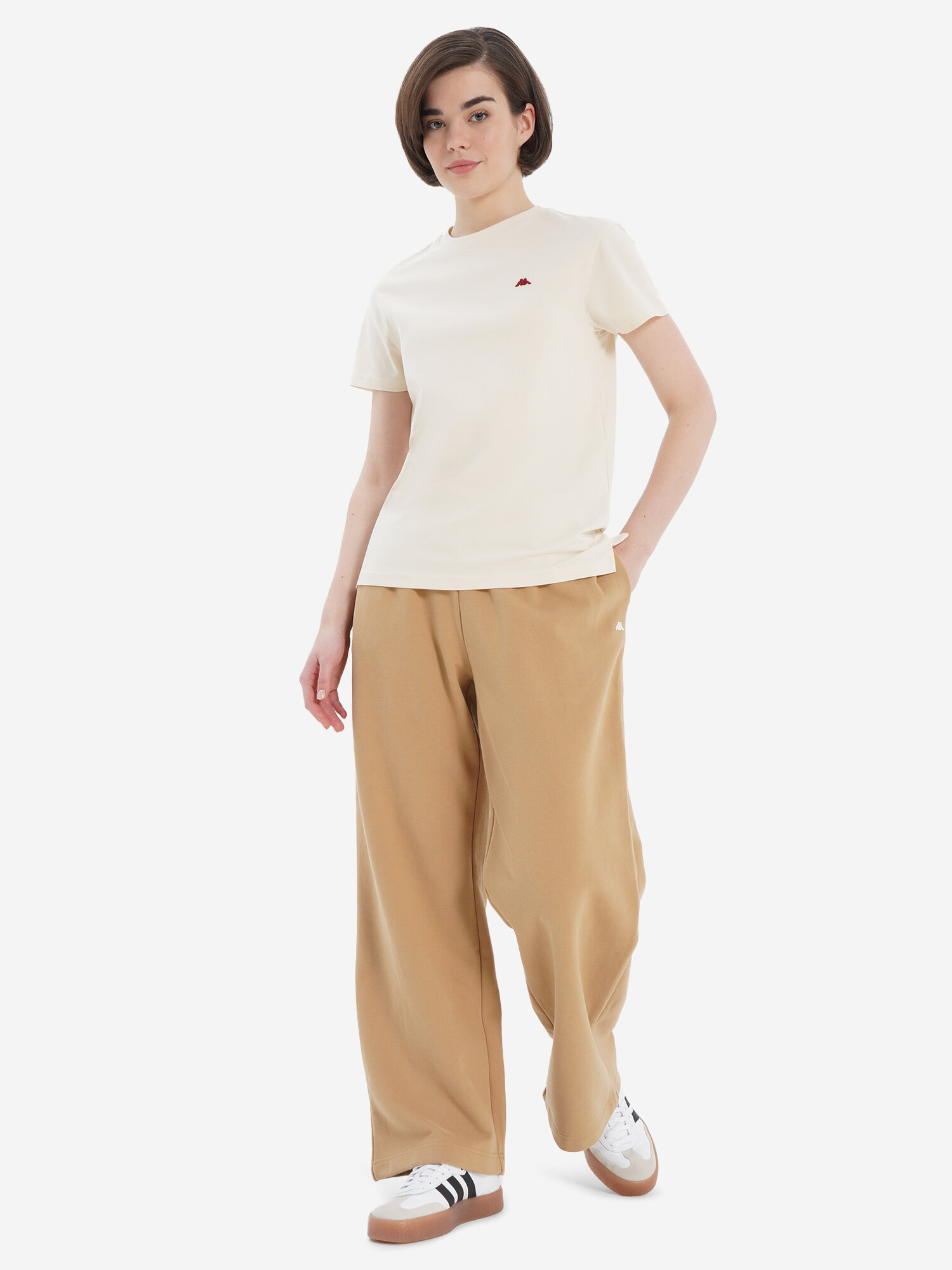 Футболка Robe di Kappa, размер 44, кремовый — фото 1