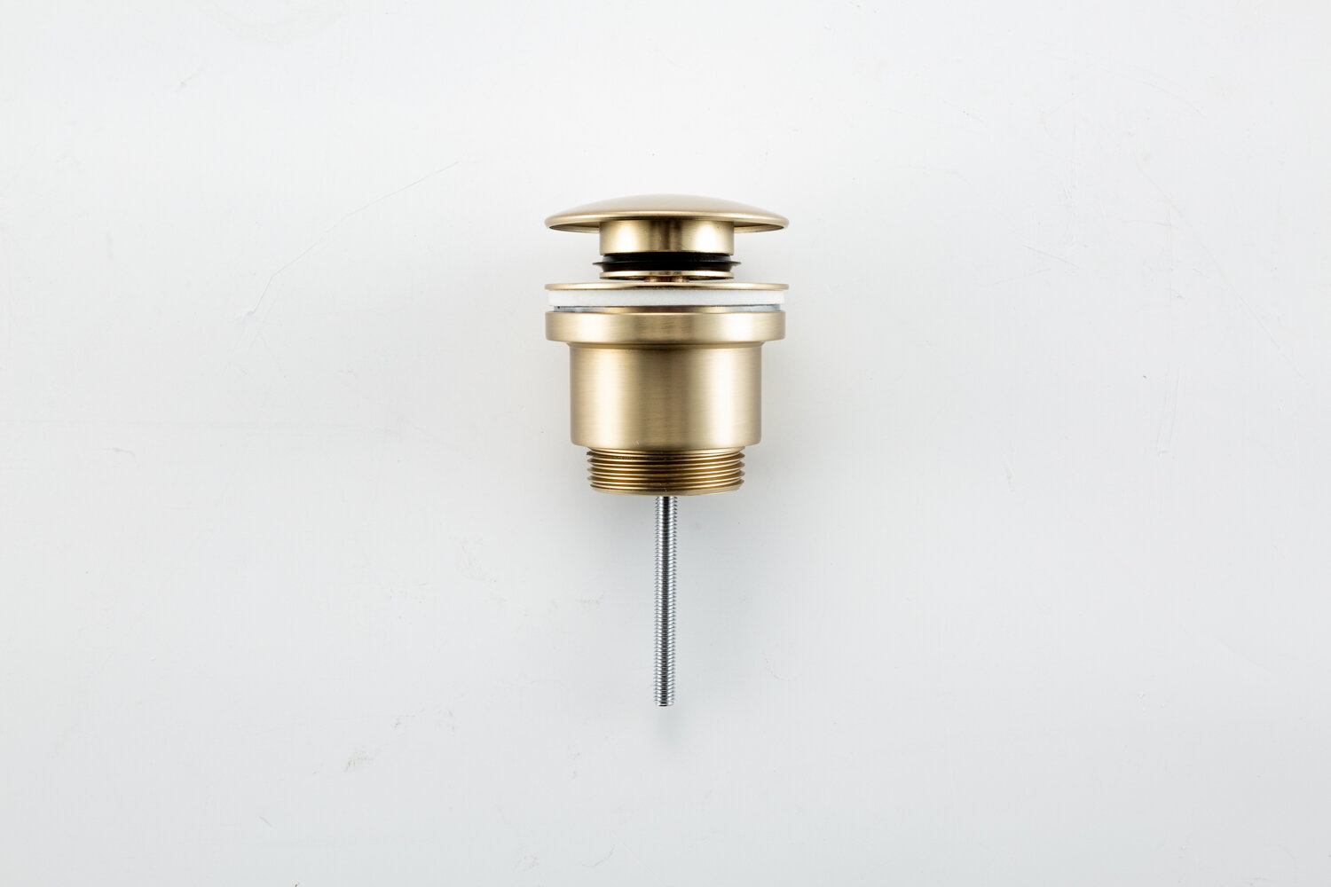 Донный клапан для раковины клик-клак Frap F62-13 латунь, цвет сатиновое золото