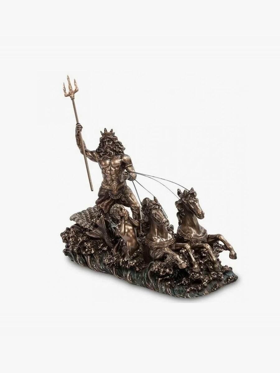 Статуэтка Посейдон - бог морей, 26*12*19 см, материал полистоун — фото 1