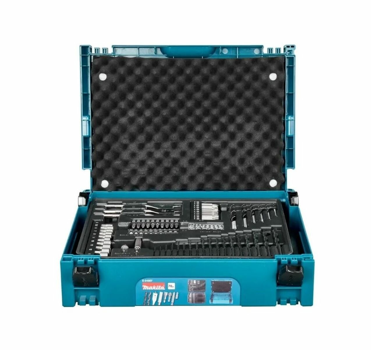 Набор насадок и инструмента Makita E-24907 в кейсе Makpac тип 1, 70шт.