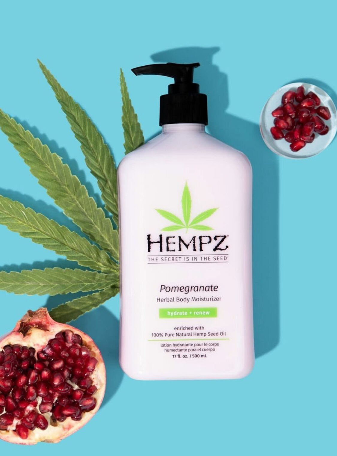 Молочко для тела Hempz Pomegranate Гранат, увлажняющее, 500 мл