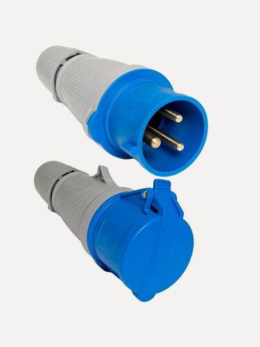Изображение товара Розетка кабельная в комплекте с вилкой 32А 220V 2P+PE IP44 EKF