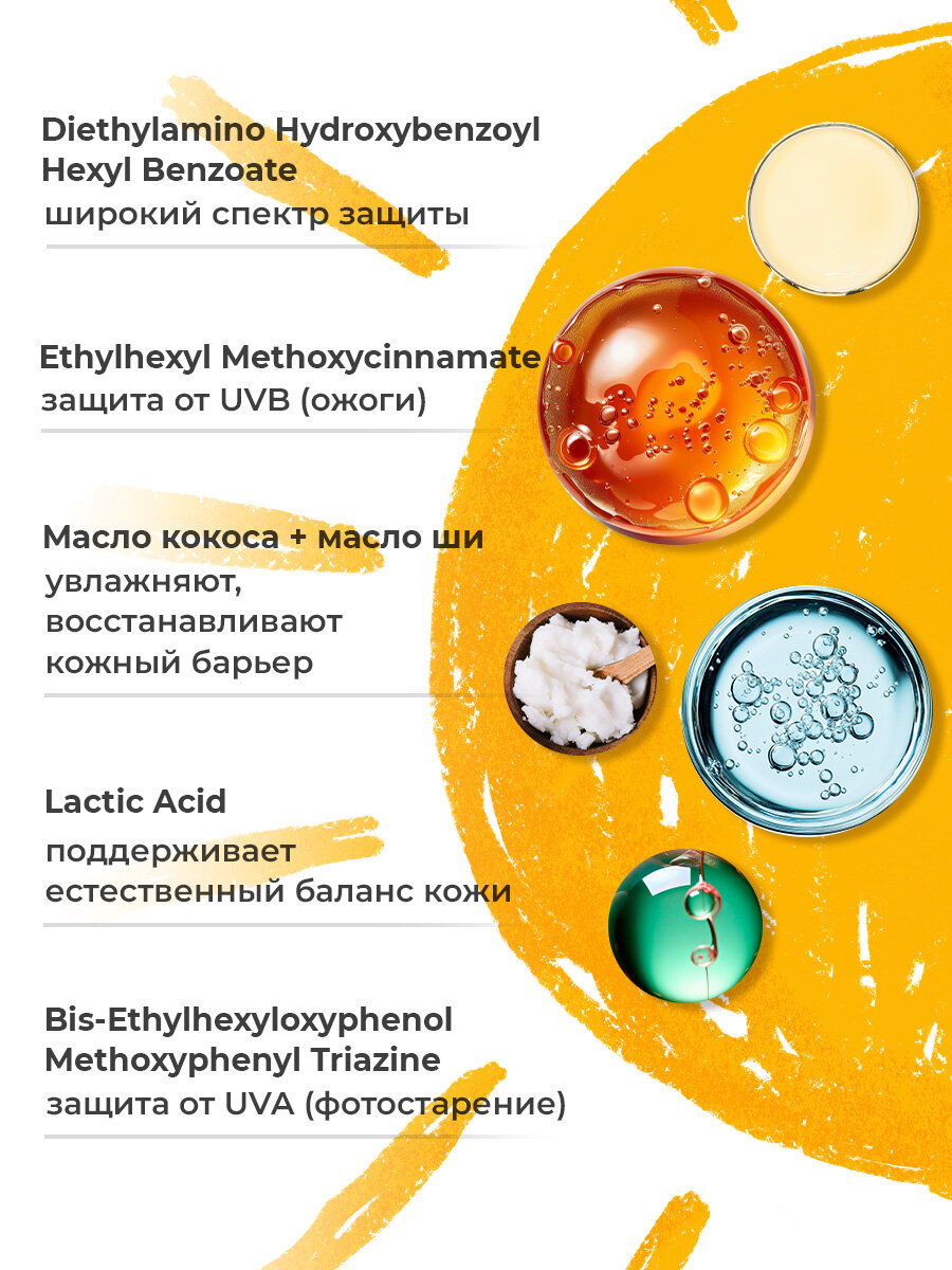 Солнцезащитный крем EDEN "Sun Series", SPF 50+, для всех типов кожи, 50мл — фото 1