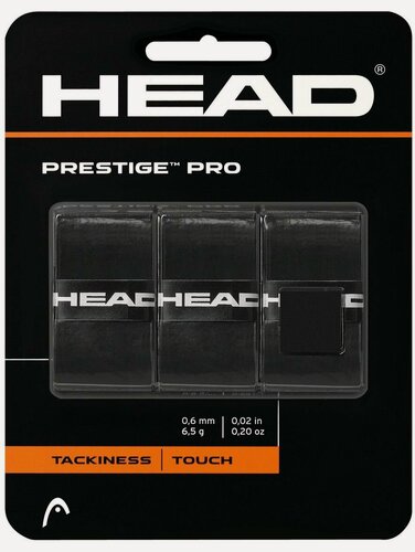 Изображение товара Овергрипы Head Prestige Pro Overwrap BK Унисекс Полимерные материалы; синтетические материалы