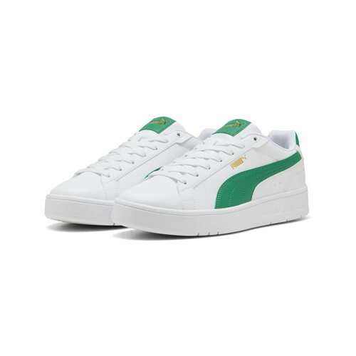 фото Кроссовки puma court classico, полнота f, размер 9,5 uk, белый, зеленый