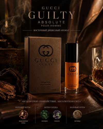 Изображение товара Gucci Guilty Absolute Men мужская парфюмерная вода, 8 мл Миниатюра
