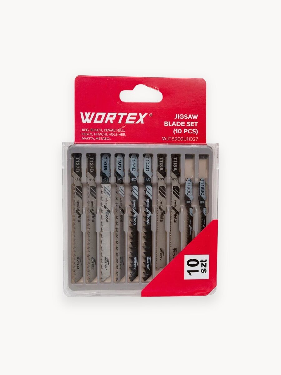 Набор пилок для электролобзика WORTEX 10 штук (WJTS000U11027)
