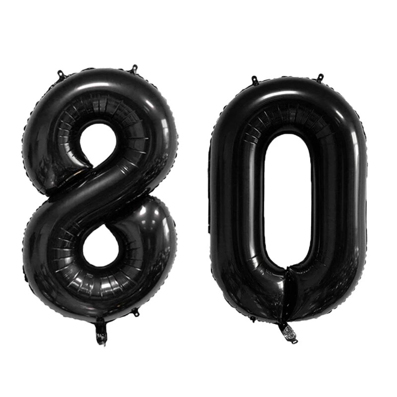 Фольгированные шары LQDIANTANG 40 дюймов, черные, набор из 2 штук 40inch black 80