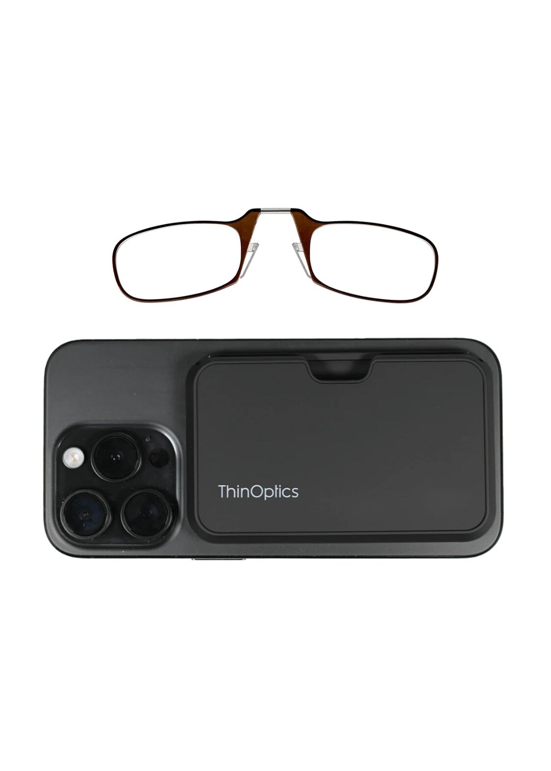 Ультра тонкие очки пенсне +1,0 Moment ThinOptics в магнитном чехле MagSafe®