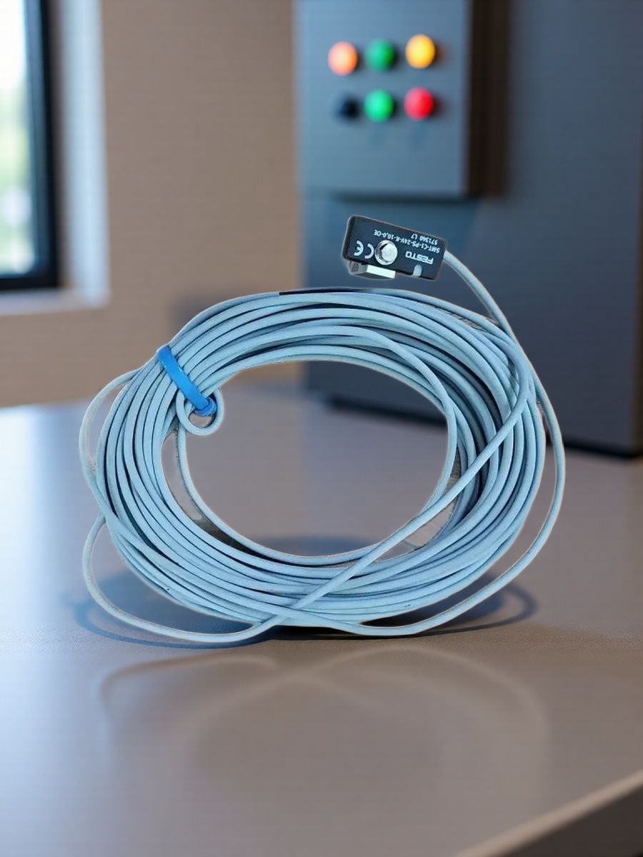 SMT-C1-PS-24V-K-10,0-OE 571340 FESTO Датчик положения индуктивный, но PNP, кабель 3-пров. 10 м