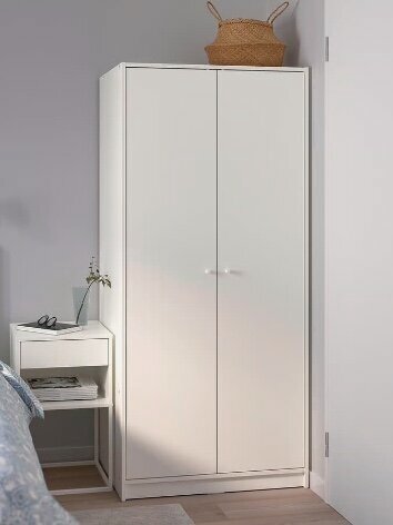 Изображение товара Шкаф IKEA "KLEPPSTAD", модульный, скандинавский стиль, 2 распашные двери