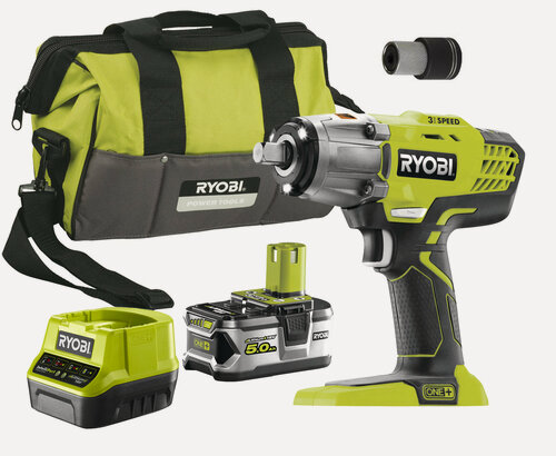 Изображение товара Гайковерт импульсный аккумуляторный Ryobi R18IW3-150S ONE+