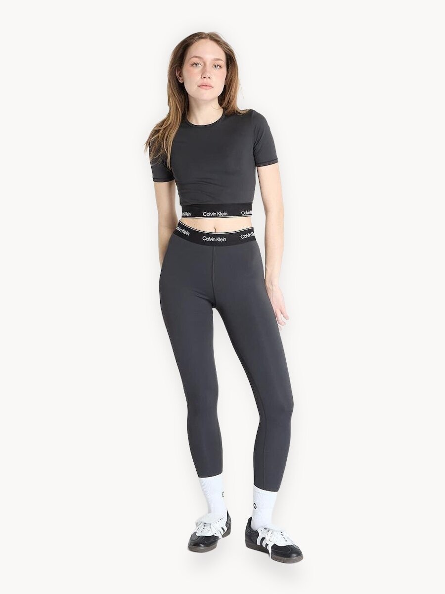 Легинсы спортивные Calvin Klein Sport, размер XS, черный