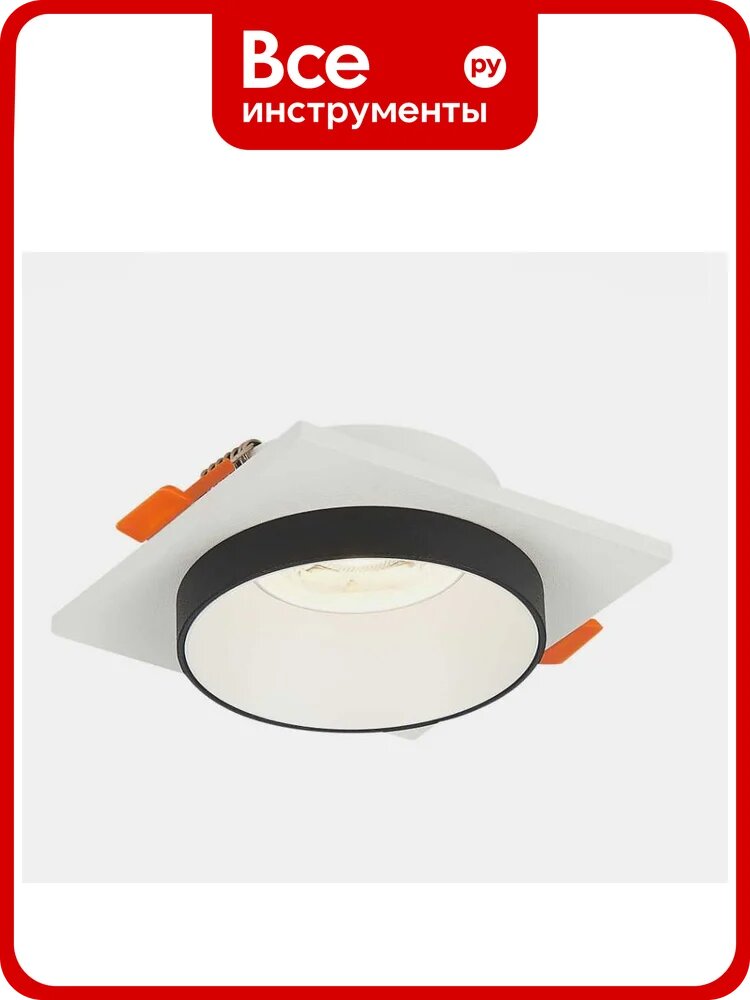 Светильник встраиваемый ST LUCE белый, GU10, 1*50W, IP20, L85xW85xH30, 220V, без ламп, патрон GU10 приобретается отдельно ST263.518.01