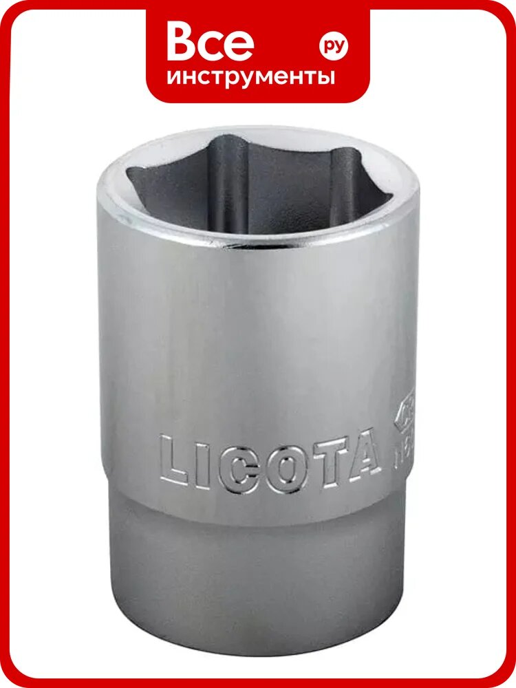 Головка Licota 3/4, 23 мм, торцевая, 6-гранная N6023