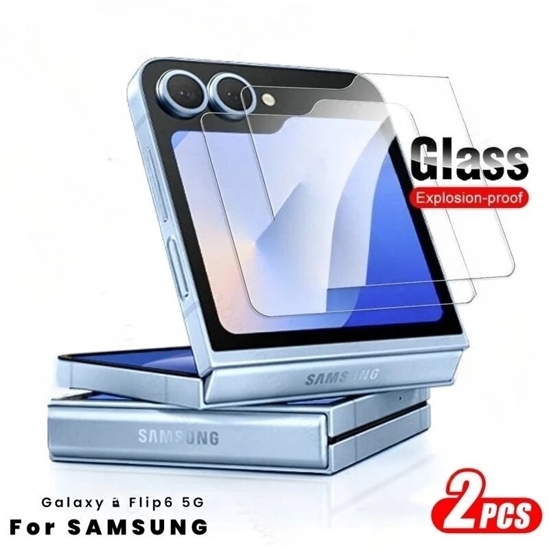 Защитное Стекло Samsung Galaxy Z Flip 7/6/5/4 2025 2024 9H HG, Закаленное, HD, 1PC, Z FLIP 5