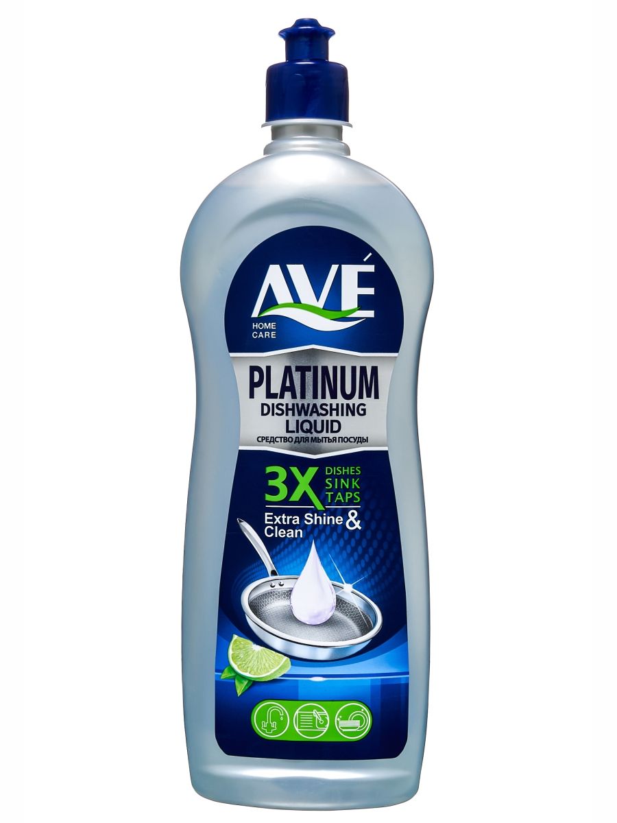 AVE Моющее средство для мытья посуды аве Platinum Лимон 750мл