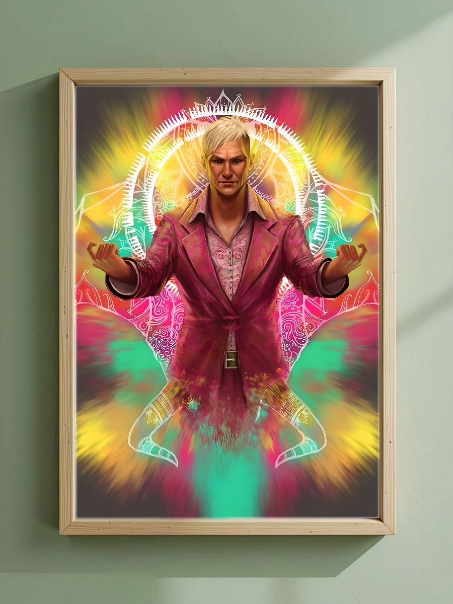 Постер, плакат на стену "Pagan Min - Far Cry 5 / Пэйган Мин - Фар Край 5" 42 см х 29,7 см (А3), Без Рамы