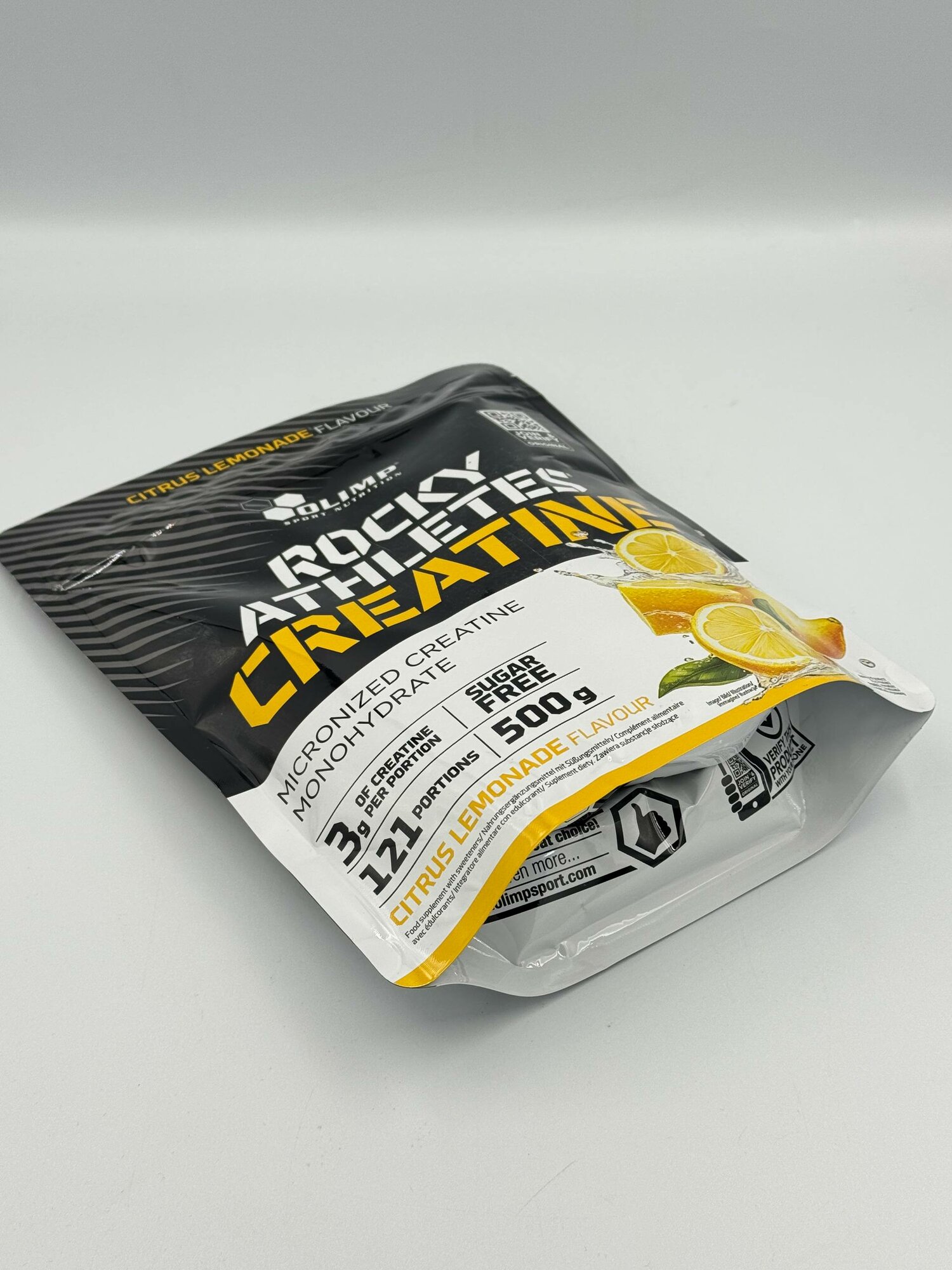 Olimp Creatine, 500 гр, вкус Цитрус лимон креатин моногидрат для роста — фото 1